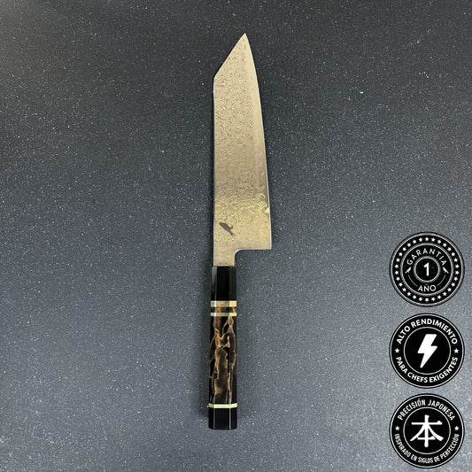 Cuchillo Kiritsuke de Cocina de Acero Damasco con Núcleo ZDP189 36cm "Zanshin"