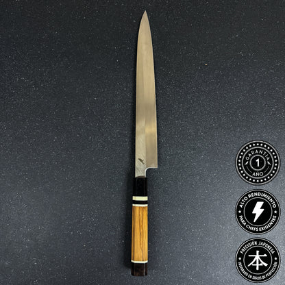 Cuchillo Sashimi Yanagiba de Acero 10Cr15CoMoV 43cm "Shiranami"