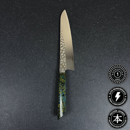 Cuchillo de Chef de Cocina de Acero Damasco 34cm "Ruri"
