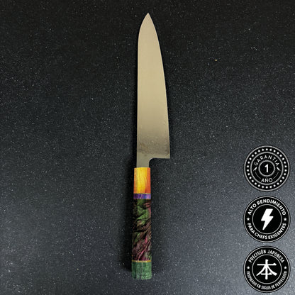 Cuchillo de Chef de Cocina de Acero Damasco 38cm "Ajisai"