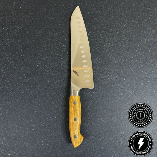 Cuchillo de Chef con Alvéolos de Acero Inoxidable 33cm "Tapaca"