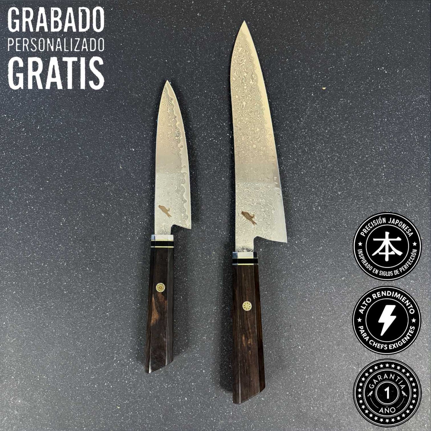 Pack 2 Cuchillos Japoneses "Taku" / "Iwa"