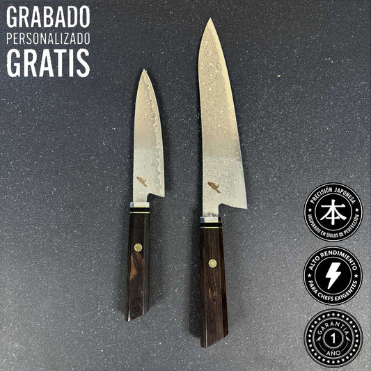 Pack 2 Cuchillos Japoneses "Taku" / "Iwa"